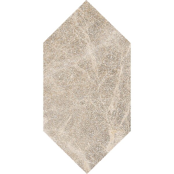 Large Picket Paradise Leather Marble Waterjet Decos 6×12 Image