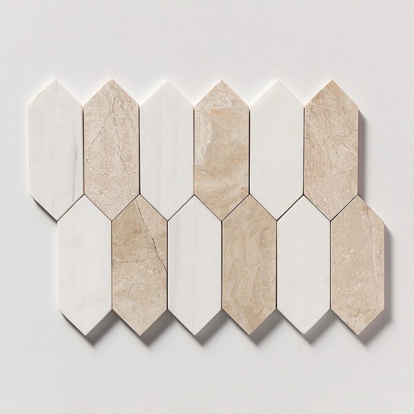 Diana Royal, Pamuk Prenses Cilalı Orta Boy Mermer Mozaik 13 3/16×11 1/16 Resim