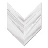 Chevron Frost White Polished Marble Waterjet Decos 13×10 Image