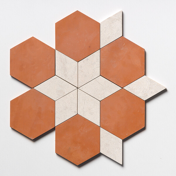 Diana Royal Leather Burgos Marble Mosaic 11 3/8×14 3/4 Image