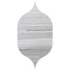 Gotisch-Arabeske Haisa Light, geschliffener Marmor, Wasserstrahl-Dekorationen, 4 7/8 × 8 13/16 (Bild)