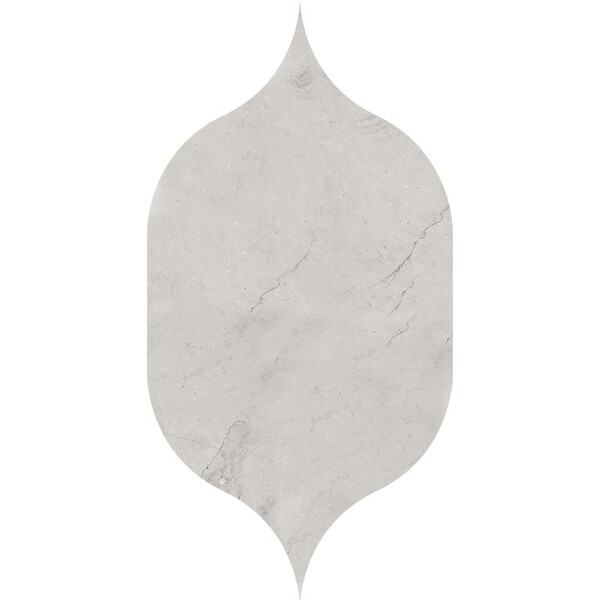 Gothic Arabesque Britannia Honed Limestone Waterjet Decos 4 7/8×8 13/16 Image