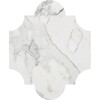 San Felipe Calacatta Gold geschliffener Marmor Wasserstrahl-Dekorationen 8×9 3/4 Bild