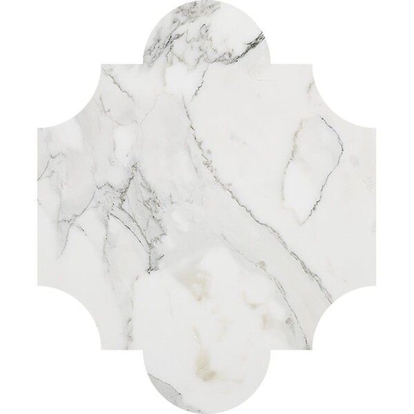 San Felipe Calacatta Gold Honed Marble Waterjet Decos 8×9 3/4 Image