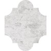 San Felipe Silver Clouds Marmo Lucido Waterjet Decos 8×9 3/4 Immagine