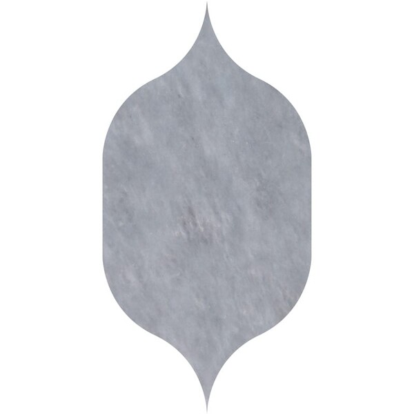 Gothic Arabesque Allure Light Polished Marble Waterjet Decos 4 7/8×8 13/16 Image