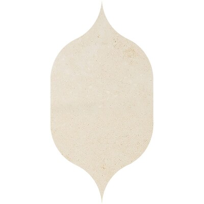 Gothic Arabesque Casablanca Honed Limestone Waterjet Decos 4 7/8×8 13/16 Image