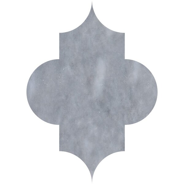 Arabesquette Allure Light Polished Marble Waterjet Decos 6×8 1/4 Image