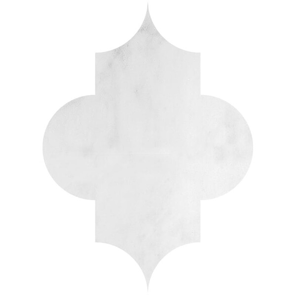 Arabesquette Avalon Polished Marble Waterjet Decos 6×8 1/4 Image