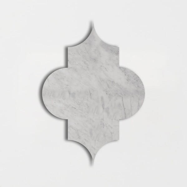 Arabesquette Avenza Honed Marble Waterjet Decos 6×8 1/4 Image