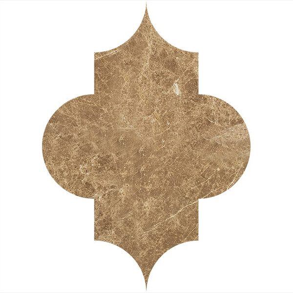 Arabesquette Paradise Polished Marble Waterjet Decos 6×8 1/4 Image