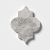 Arabesquette Silver Clouds Marmo Lucido Waterjet Decos 6×8 1/4 Immagine