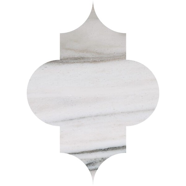 Arabesquette Skyline Polished Marble Waterjet Decos 6×8 1/4 Image