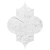 Arabesquette Bianco Carrara C Marmo Lucido Waterjet Decos 6×8 1/4 Immagine