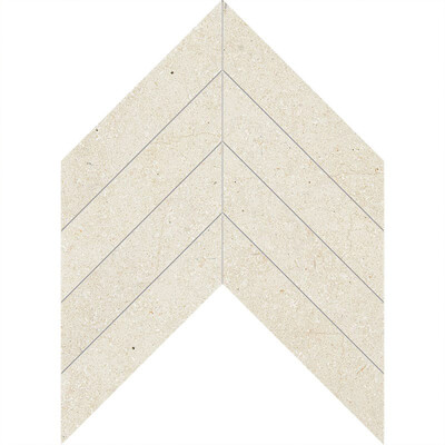 Chevron Casablanca Honed Limestone Waterjet Decos 13×10 Image