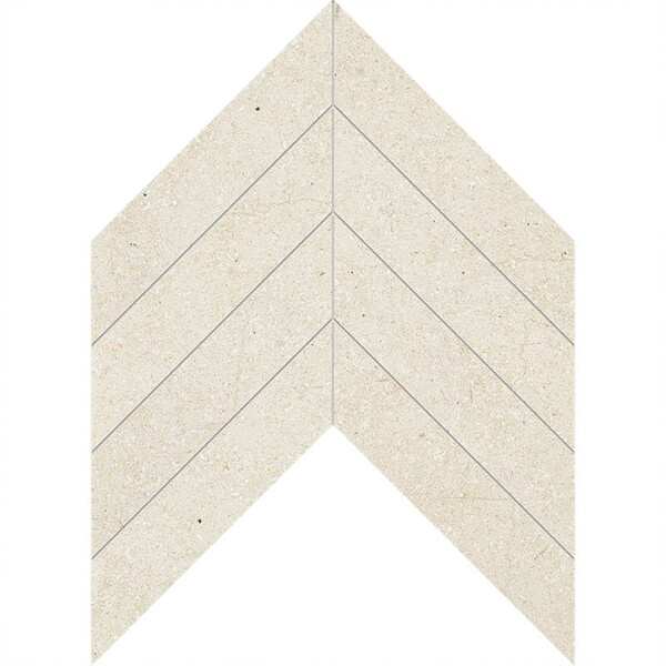 Chevron Casablanca Honed Limestone Waterjet Decos 13×10 Image