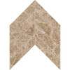 Chevron Paradise Polished Marble Waterjet Decos 13×10 Image