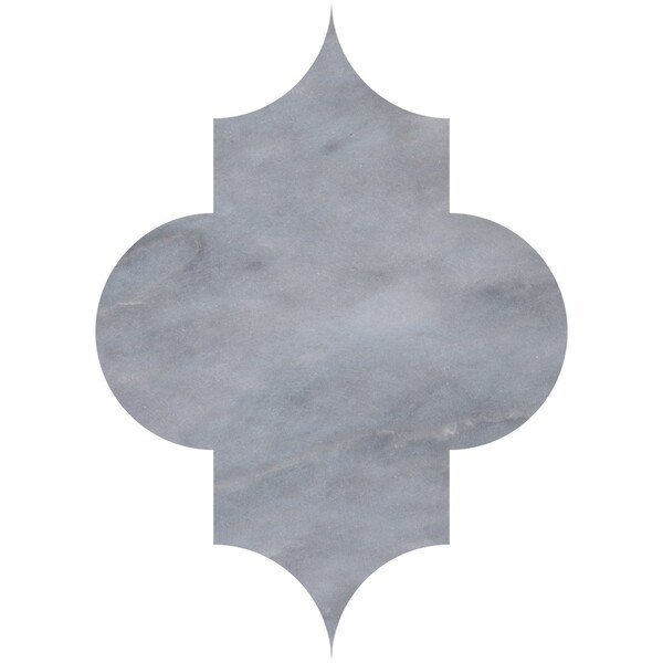 Arabesquette Allure Light Honed Marble Waterjet Decos 6×8 1/4 Image