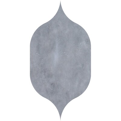 Gothic Arabesque Allure Light Honed Marble Waterjet Decos 4 7/8x8 13/16