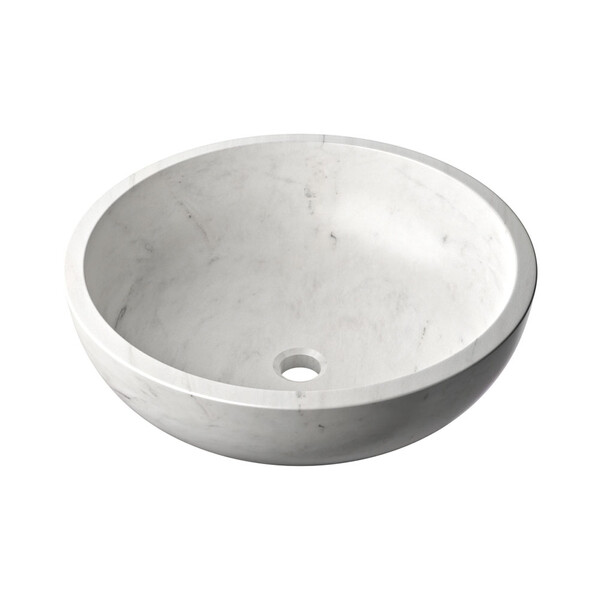 Avalon Honed Vessel Marble Sink 18×6 Image