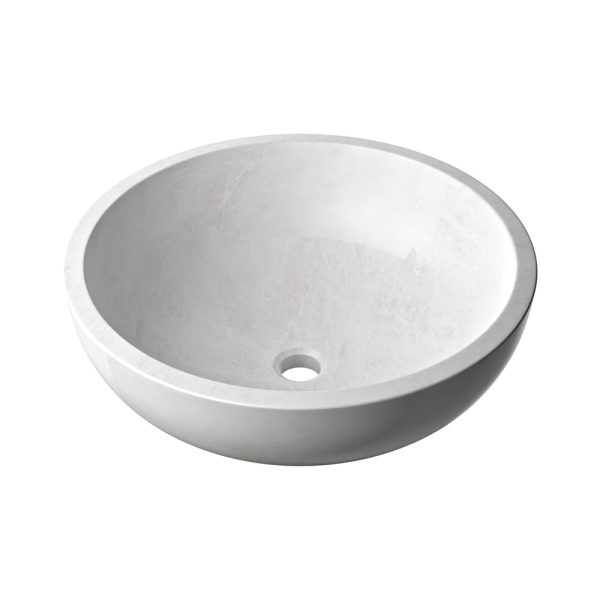 Iceberg Honed Vessel Marble Sink 18×6 Image