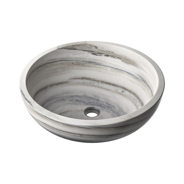 Skyline Honed Vessel Marble Sink 18×6 Image