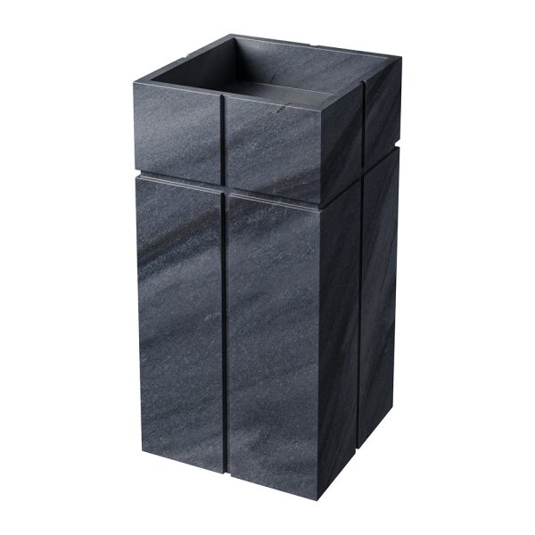 Bardiglio Royal Honed Soho Marble Sink 20×20 Image