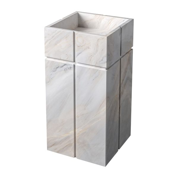 Blue Mist Honed Soho Marble Sink 20×20 Image