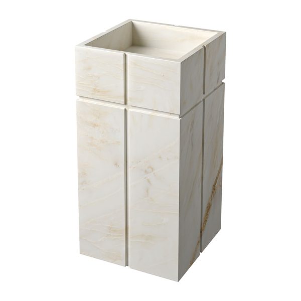 Calacatta Amber Honed Soho Marble Sink 20×20 Image
