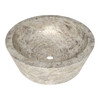 Silverado Honed Circle Bowl Travertine Sink 16 9/16×5 7/8 Image