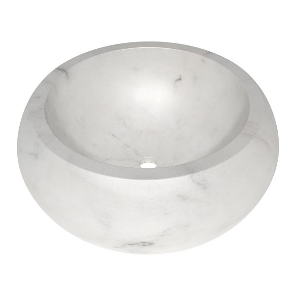 Avalon Honed Cambered Marble Sink 16 9/16×5 7/8 Image