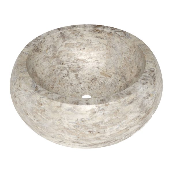 Silverado Honed Cambered Travertine Sink 16 9/16×5 7/8 Image