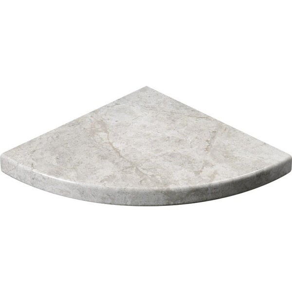 Silver Shadow Polished Marble Corner Shelves 8×8 Image