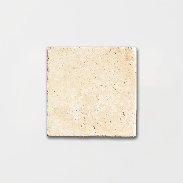 Ivory Tumbled Travertine Tile 4×4 Image