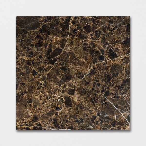 Emperador Dark Polished Marble Tile 12×12 Image