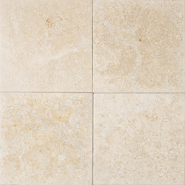 Seashell Antiqued Limestone Tile 12×12 Image