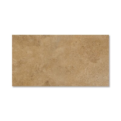 Walnut Dark Honed Filled Travertine Tile 2 3/4×5 1/2 Image