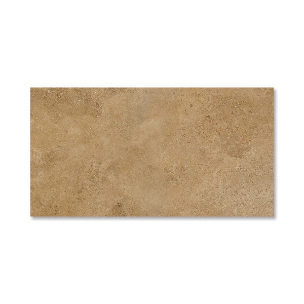 Walnut Dark Honed Filled Travertine Tile 2 3/4×5 1/2 Image