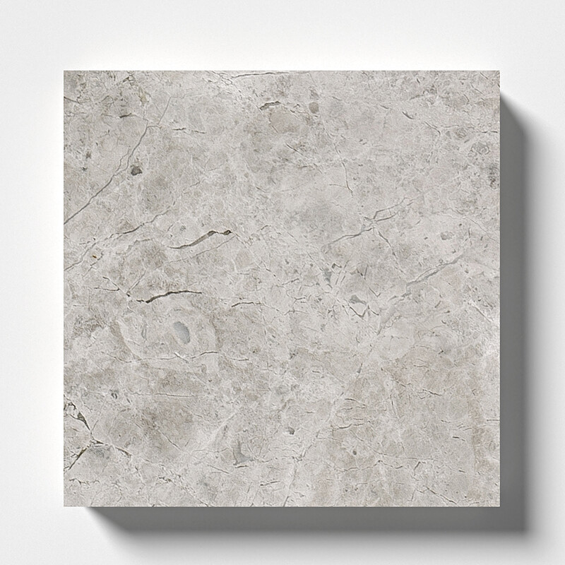Silver Clouds Polished Marble Tile 4x4