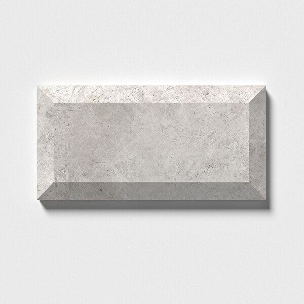 Silver Shadow Honed Subway Marble Tile 2 3/4×5 1/2 Image