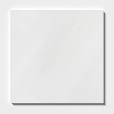 Aspen White Honed Marble Tile 18x18