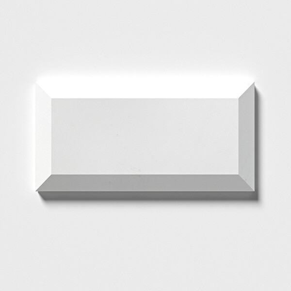 Aspen White Polished Subway Marble Tile 2 3/4×5 1/2 Image