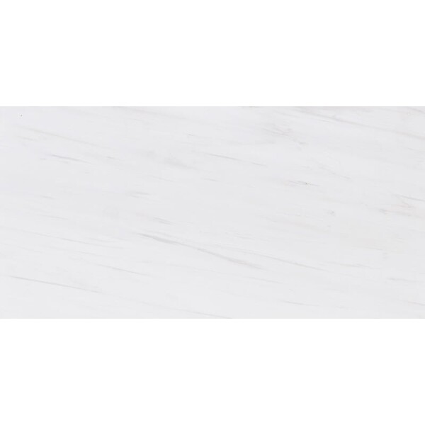 Snow White Polished Marble Tile 6×12 Image