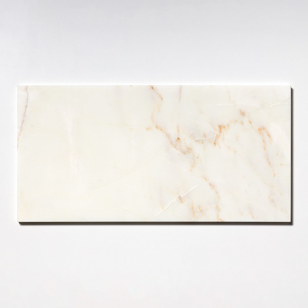 Calacatta Amber Polished Marble Tile 12×24 Image