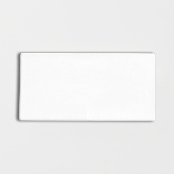 Immagine di piastrelle in ceramica lucida Royal White Subway 3×6