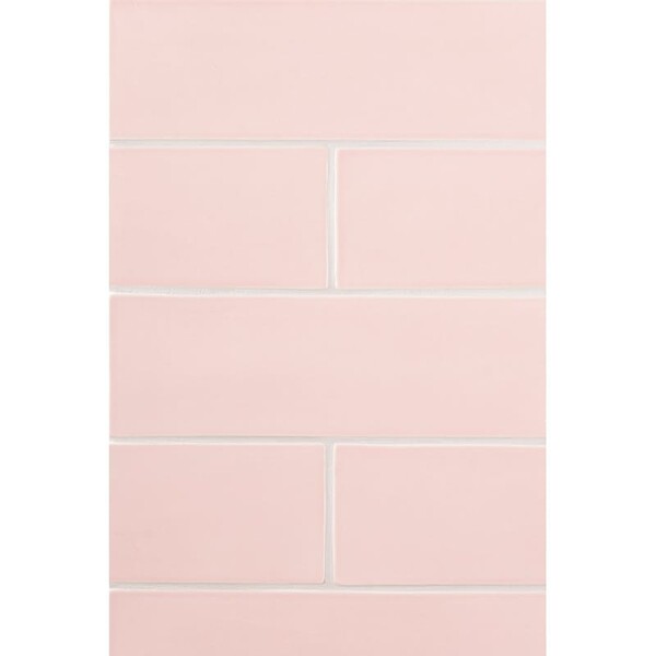 Rosie Glossy Subway Ceramic Tile 4×12 Image