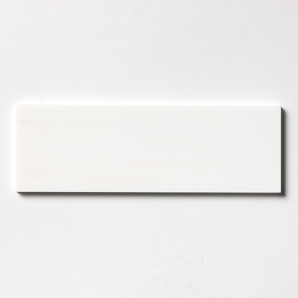 Snow White Polished Marble Tile 4×12 Image