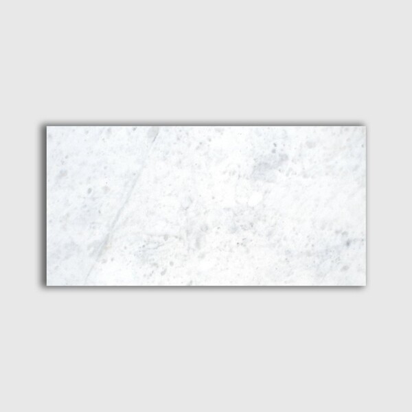 Opal White Polished Marble Tile 12×24 Image