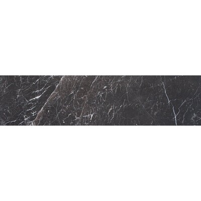 Iris Black Honed Marble Tile 3x12