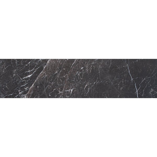 Iris Black Honed Marble Tile 3×12 Image
